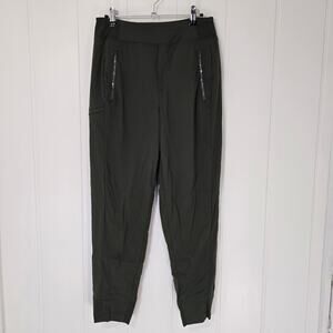 Athleta Gray Stretch Jogger Pants Athleisure Pockets Lounge Size 4